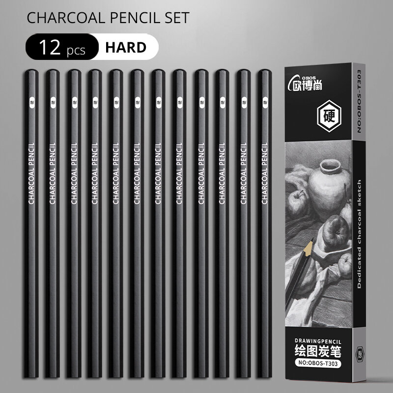 Professional 2H HB B 2B 3B 4B 6B 8B 12B 14B Sketch Drawing Graphite Charcoal Pencils Set Drawing Sketching for Artists Beginners