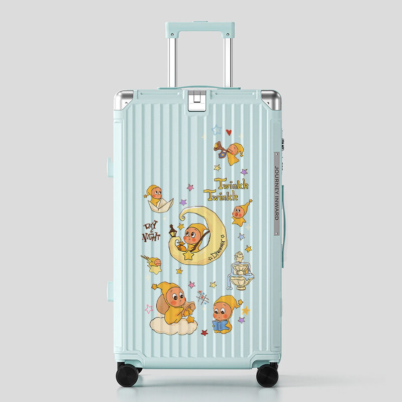 2026 New Travel Suitcase Password 24 Inch Male Female High School College Students Bubble Bobo Star Man Cartoon Style ABS PC Material Presyo  2,966 Piso*Libreng Shipping