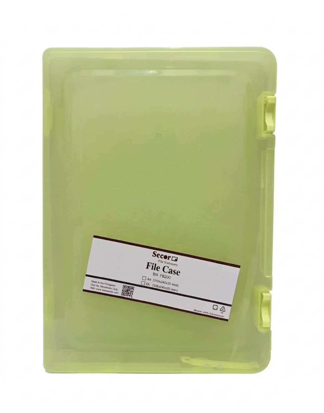Plastic File Case ( Size: A4 and Long )