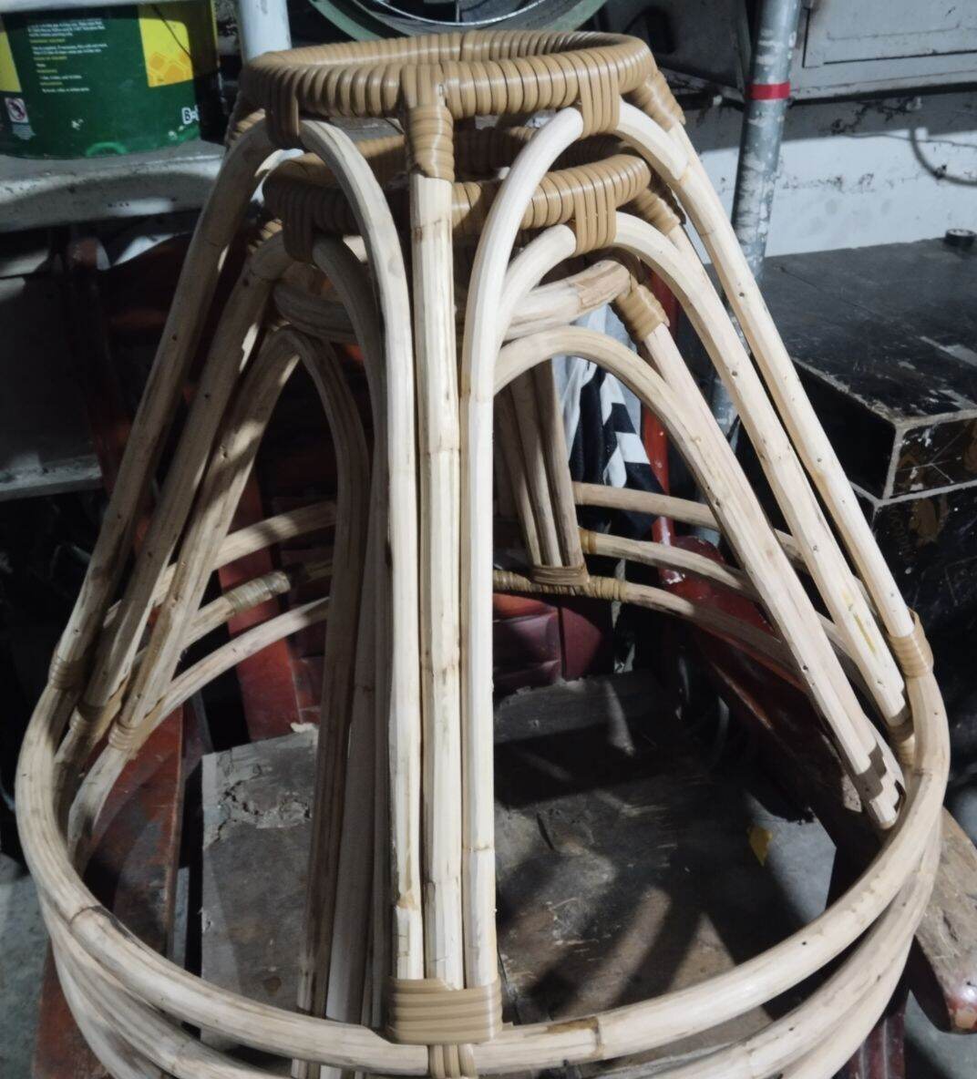 Andador Rattan-Baby wooden walker
