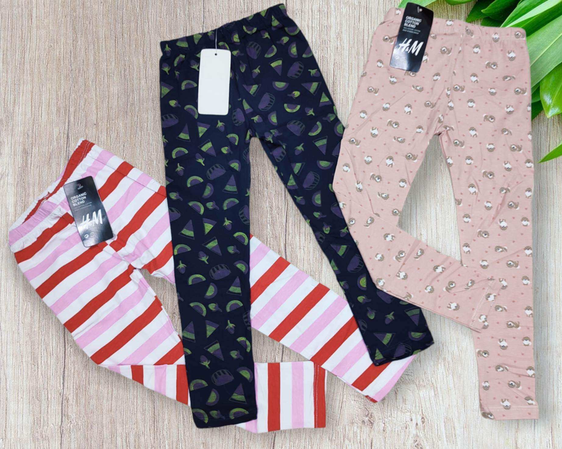 4-12yrs cotton plain leggings pant for girls kids