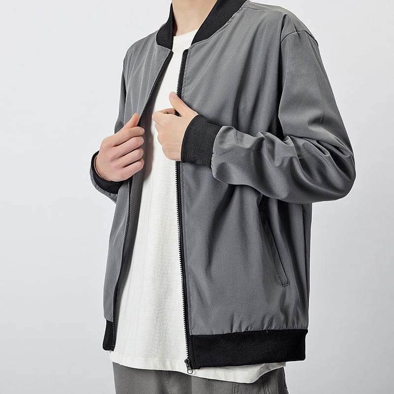 INSPI BOMBER JACKET UNISEX KOREAN FASHION ZIPPER TYPE Lazada PH