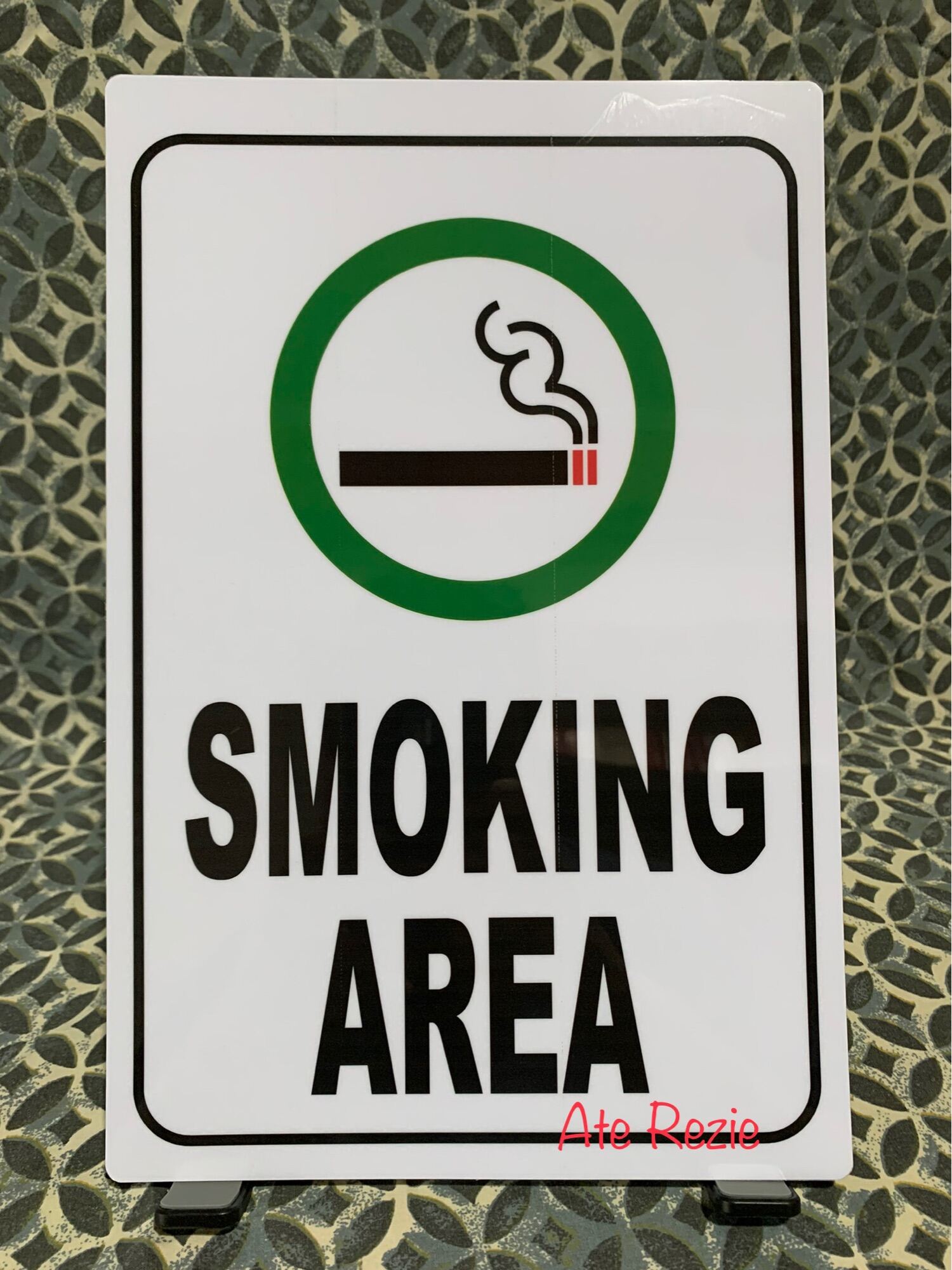 SMOKING AREA PVC Wall Signage 7.8x11 Inches | Lazada PH