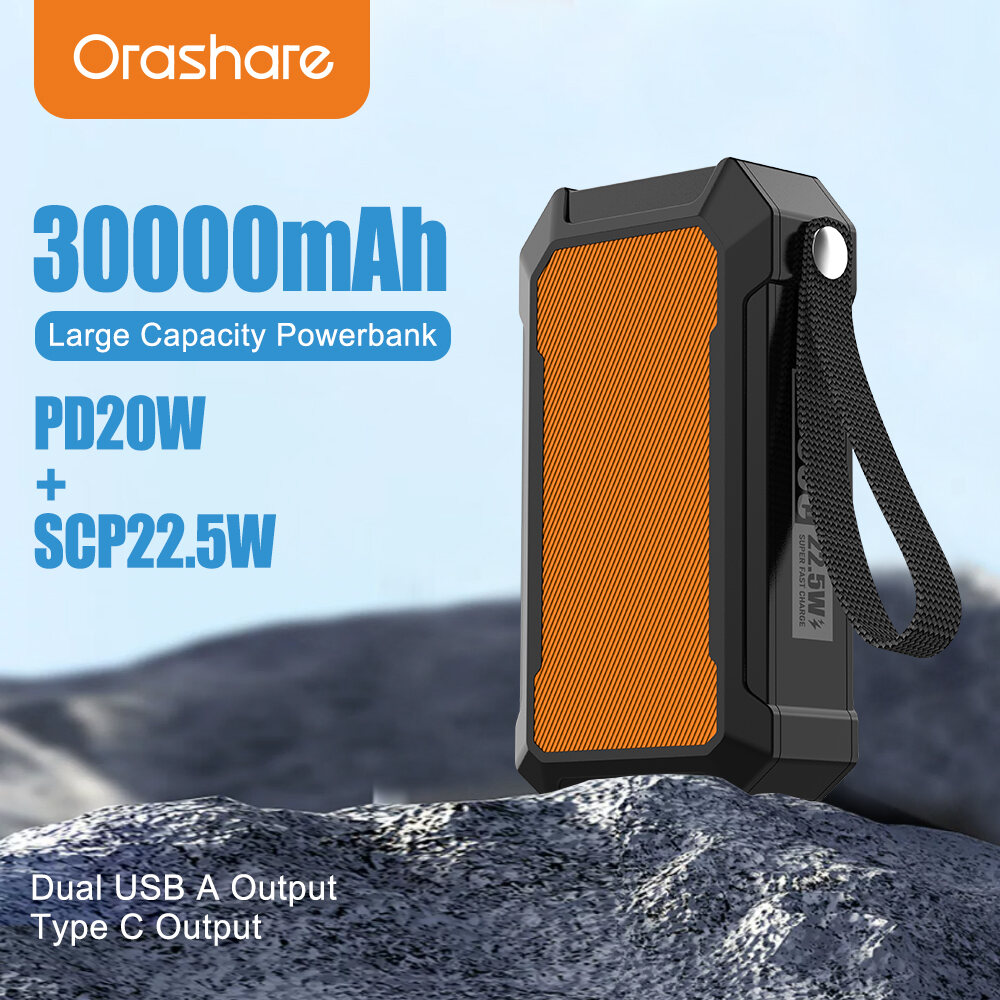  powerbank heavy duty original orashare o30pro 30000mah powerbank 22 5w