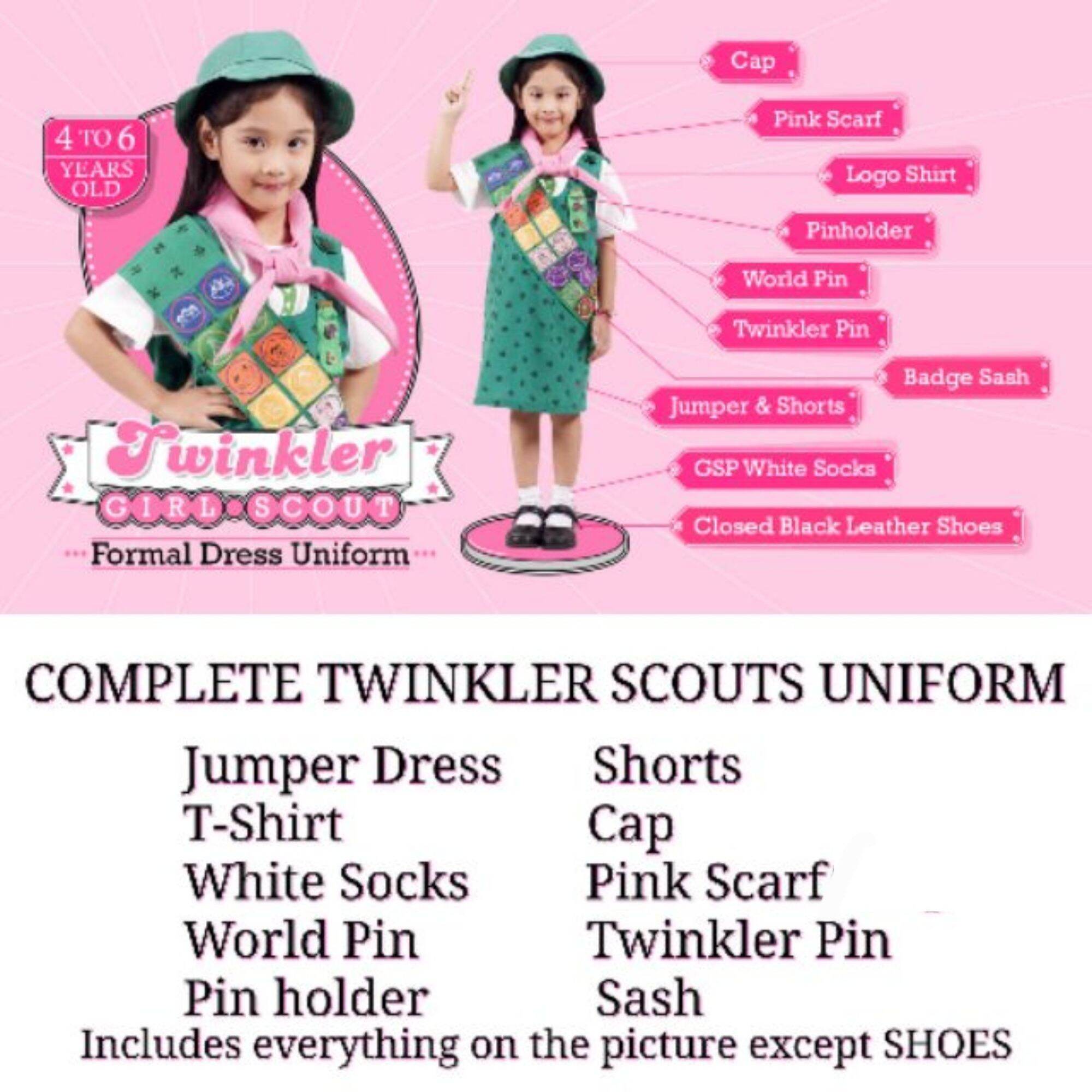 10IN1 COMPLETE TWINKLER SCOUT UNIFORM/GSP/PRESCHOOL SCOUT Lazada PH