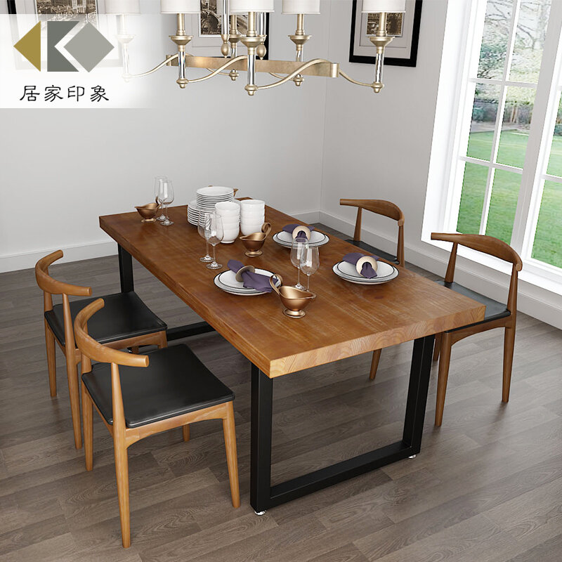 American Restaurant Solid Wood Dining Table Solid Wood Tea Table Dining