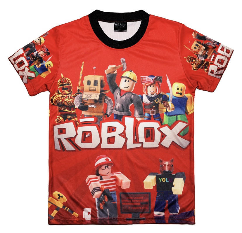 Kids Terno Roblox T-shirt Shorts for Kids Boy Printed Party Game Shirts  5-12 years old