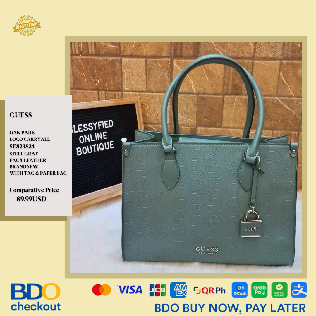 ORIGINAL GUESS CARRYALL SATCHEL [OAK PARK LOGO] Lazada PH