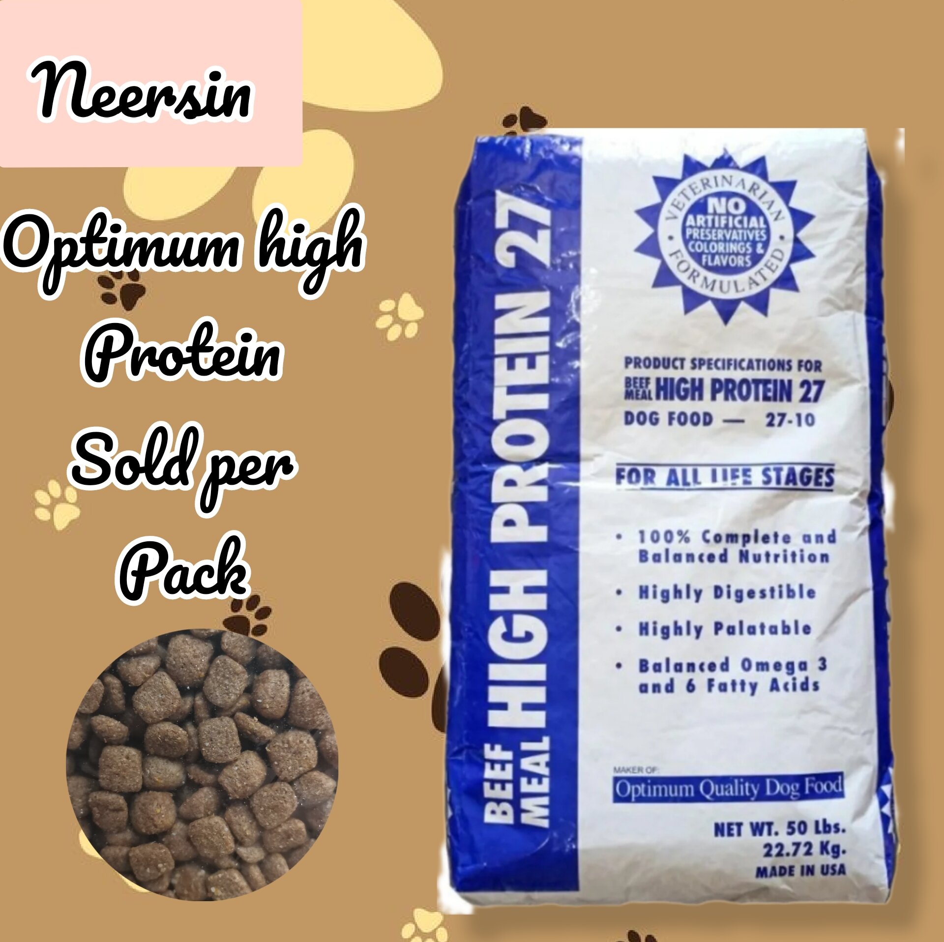 Optima high shop protein dog food