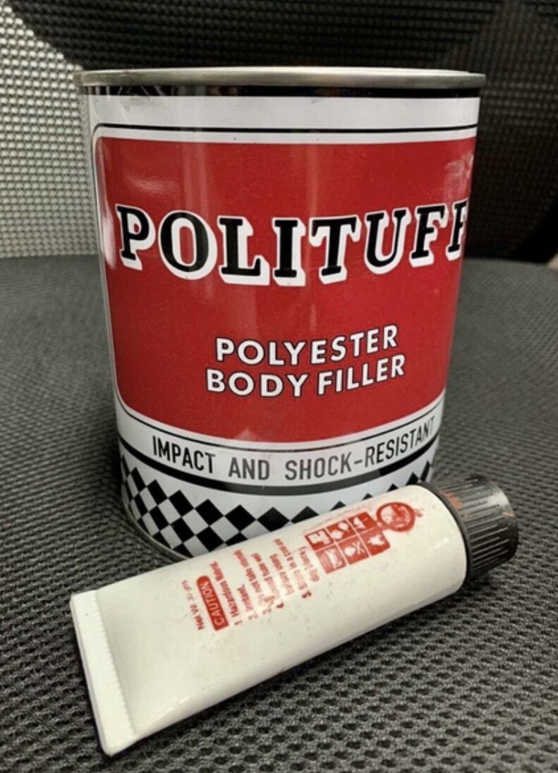 (New stock) Polituff Body Filler 1 Liter with Hardener 30grams Lazada PH