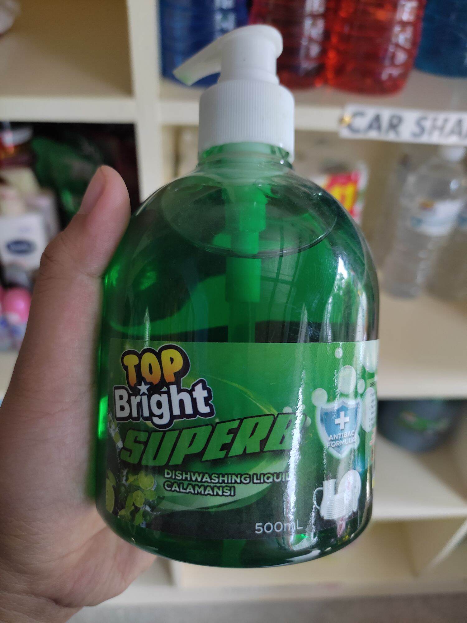 Top Bright Dishwashing Liquid 500 ml Pump Calamansi & Lemon Lazada PH