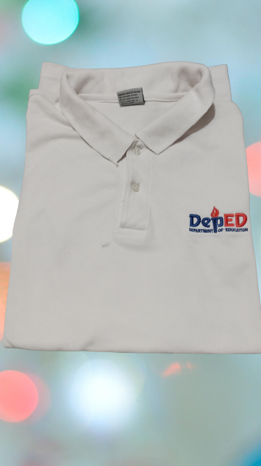 Embroid DepEd Logo White Polo Shirt | Lazada PH