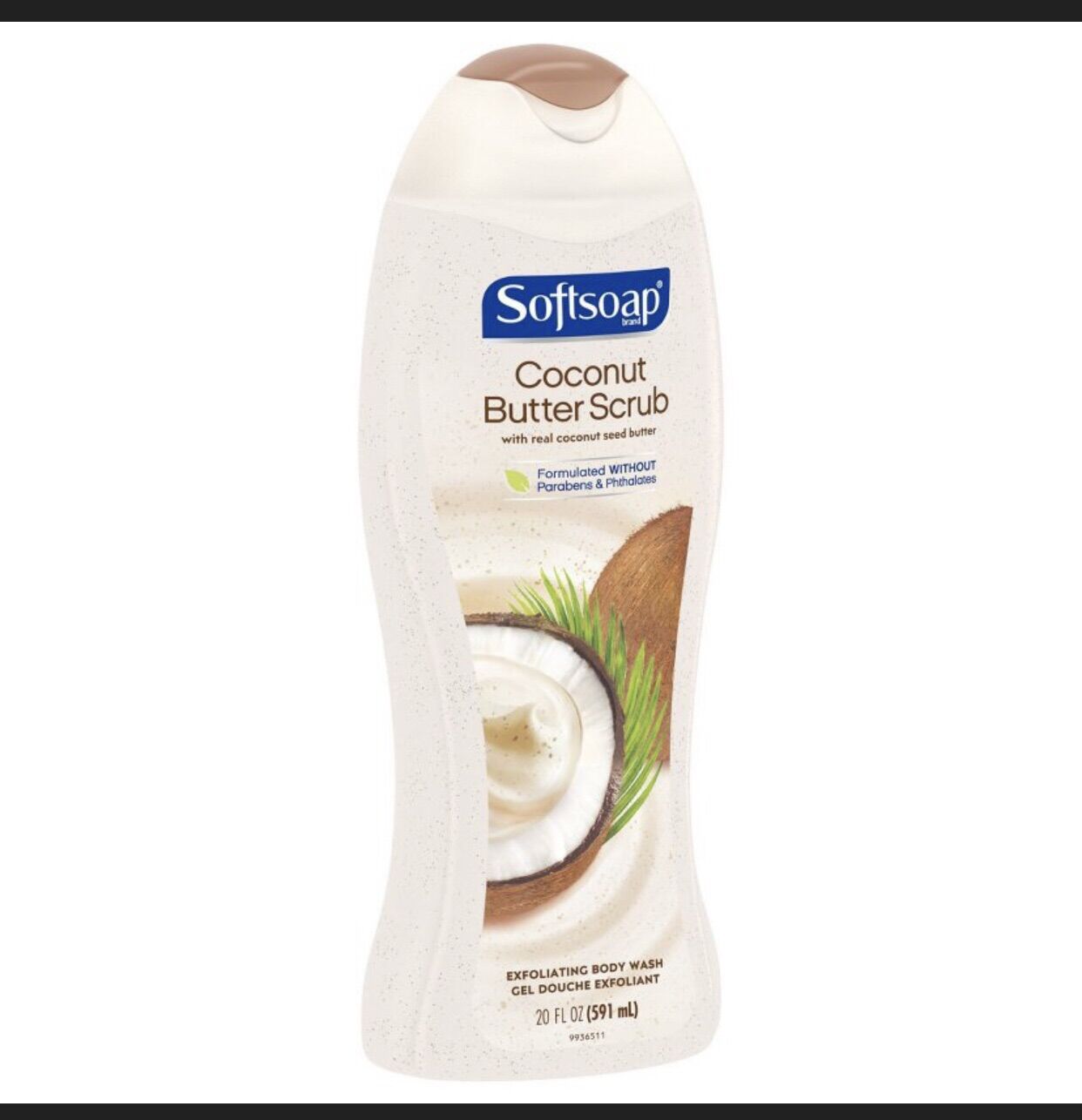 softsoap Exfoliating Body Wash Scrub Coconut Butter 20.0fl oz 591ml