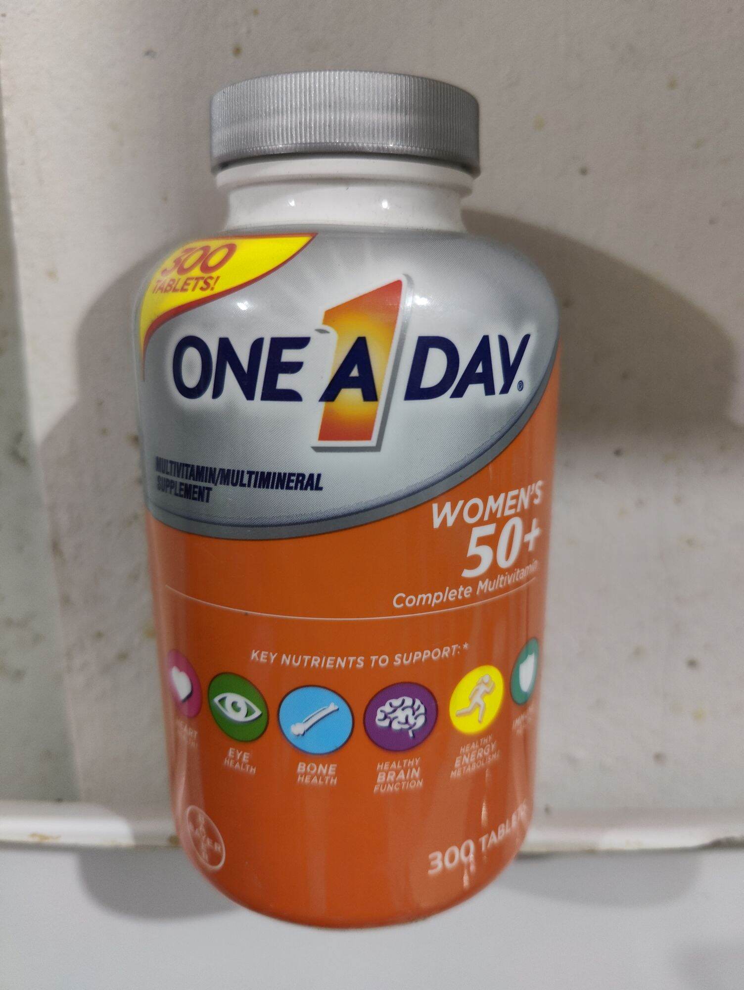 Bayer 1 one a day women adult ages 50+ Multivitamin w vitamin b c d e