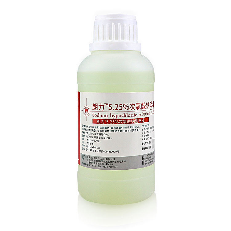 Sodium Hypochlorite Root Canal Flushing Solution Dental Oral Langli Wuhan (3% 1% 5%)250ml. 