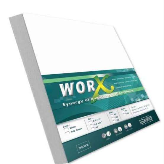SG Worx Board Bond Paper Short /A4 size 10 PCs/pack. 