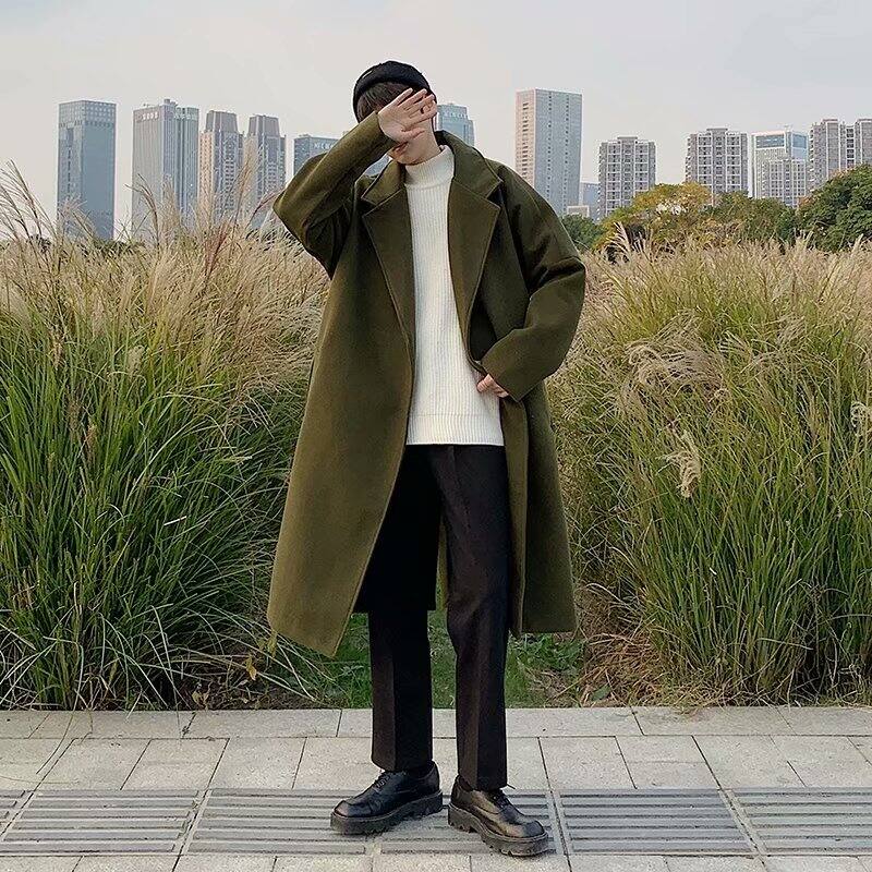 Trench coat hot sale korean male