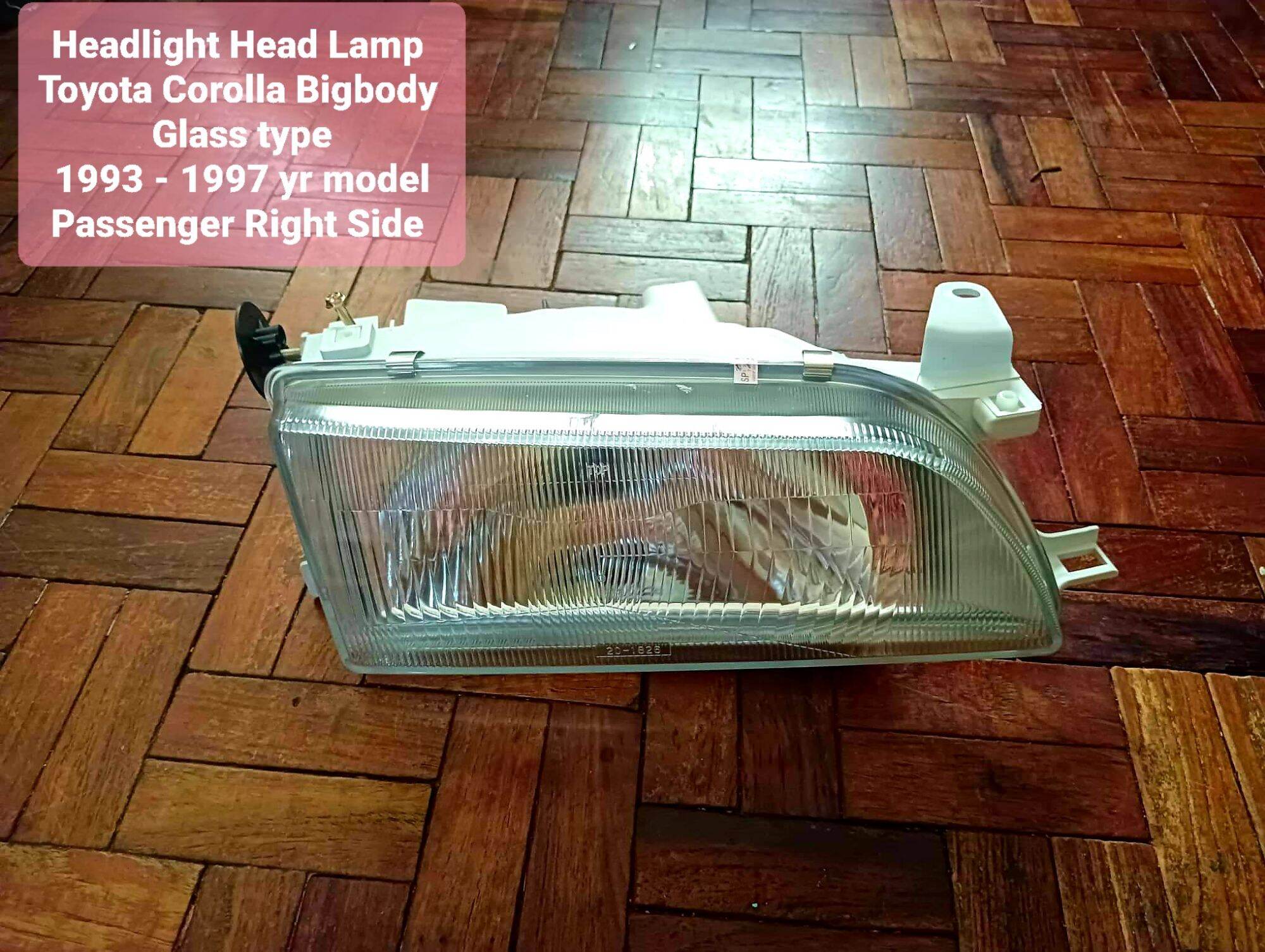 Headlight Head Lamp Toyota Corolla Bigbody Glass type 1993 1997 yr