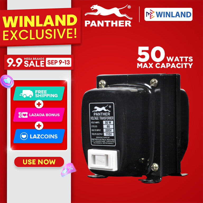 Winland Panther 50W-110V Step-down Transformer - Heavy Duty