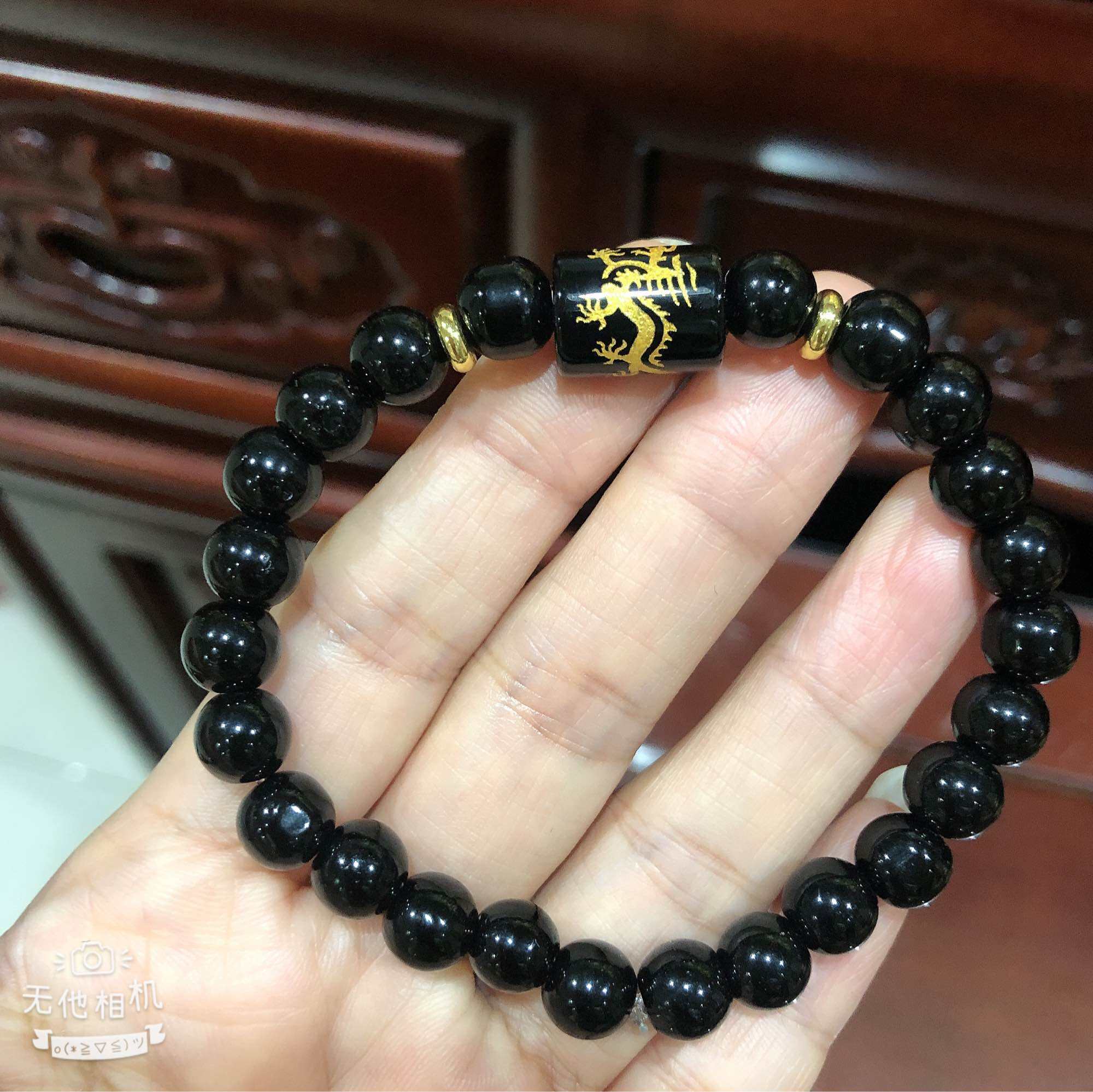 Black lucky charm deals bracelet