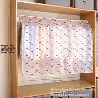 Indoor Floor Clothes Hanger Cover Dustproof Simple Transparent Wardrobe Clothes Cover Easy to Use Storage Organizer