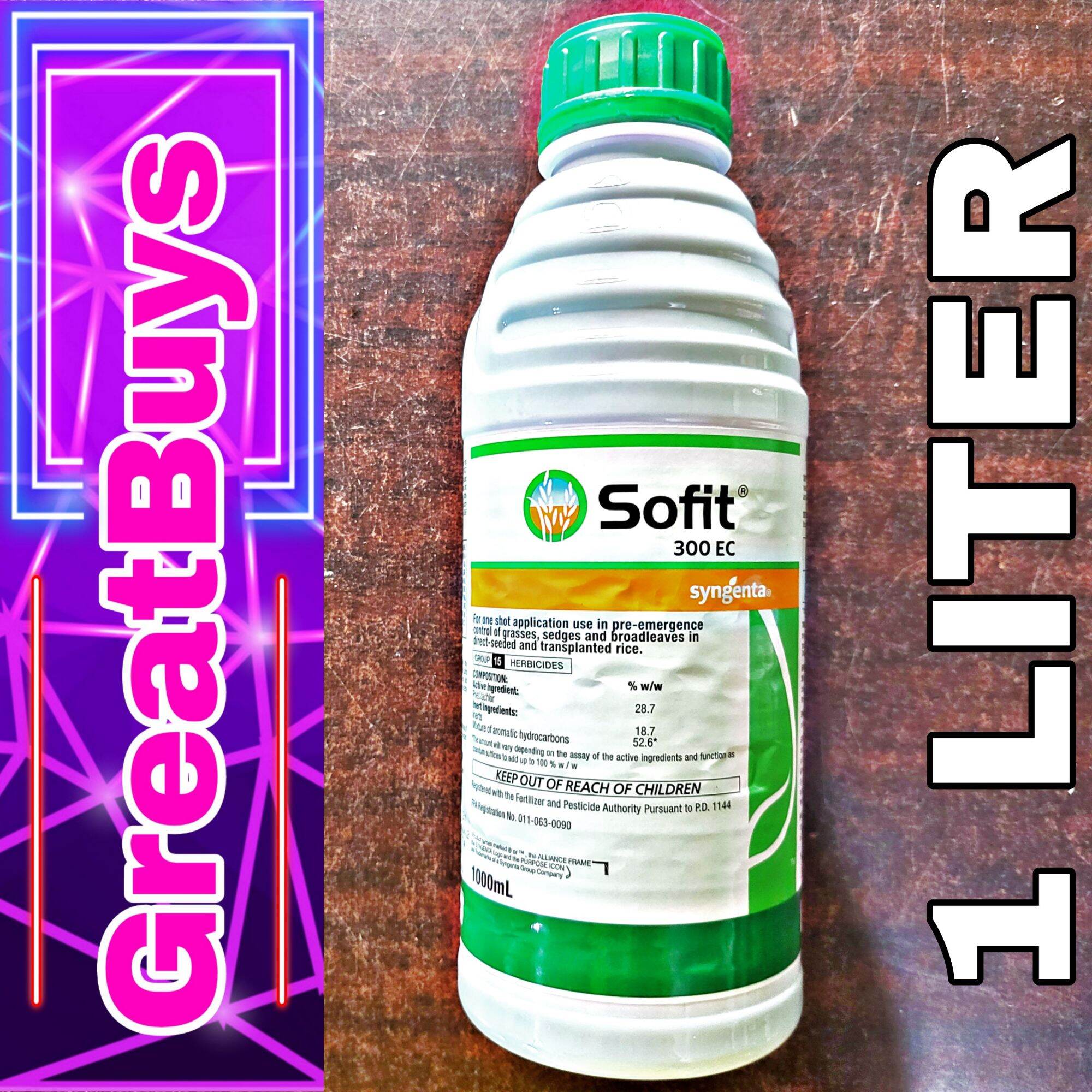 SOFIT 300 EC (1 LITER) PRE-EMERGENT HERBICIDE FOR RICE BY SYNGENTA ...