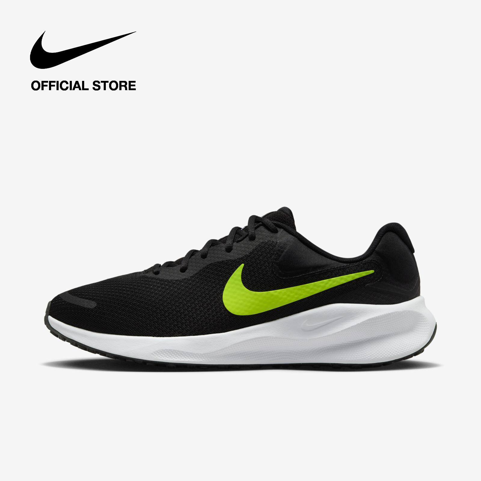 Giày Nike Men's Revolution 7 Road Running Shoes - Black