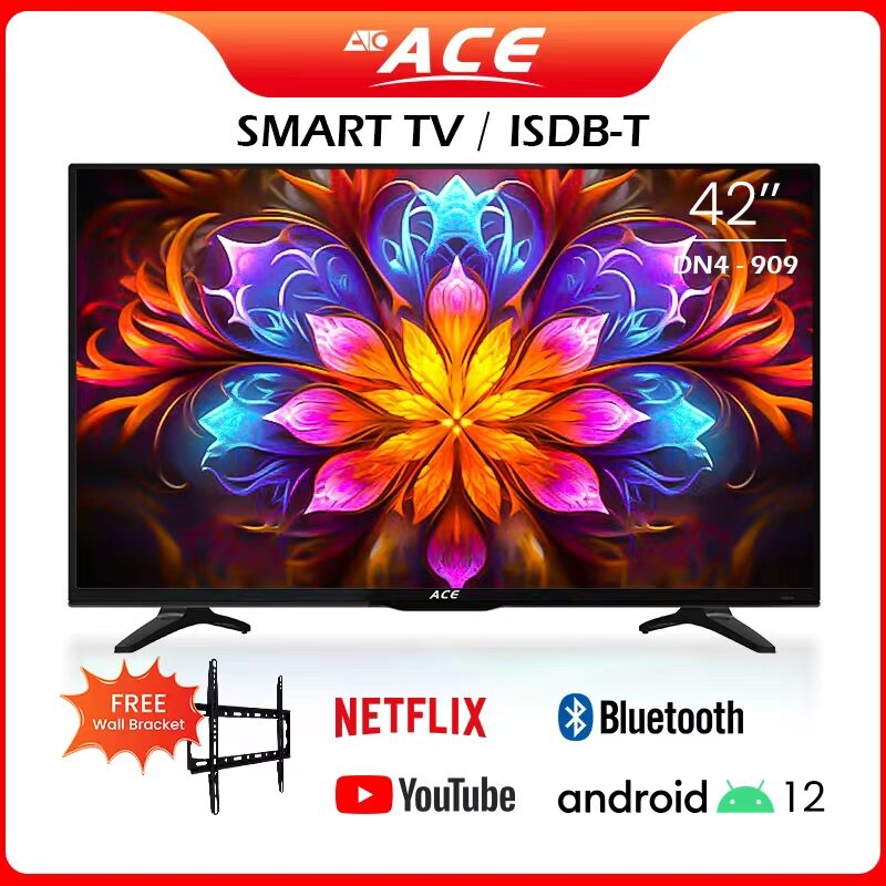 Ace 42" Smart TV with Android 9.0 and Bracket