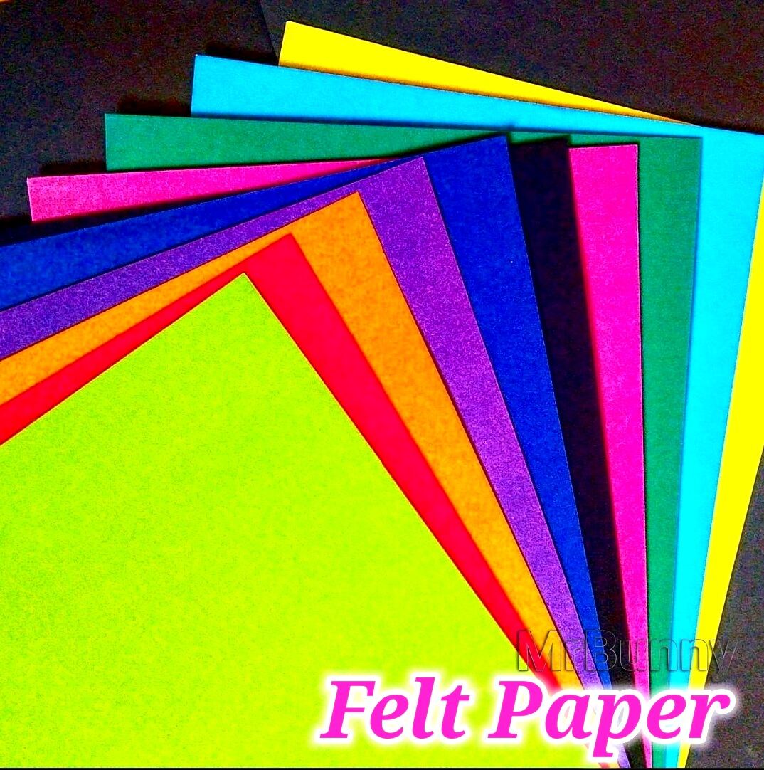 Felt Paper Multicolor 10 pcs per pack Assorted Colors Lazada PH