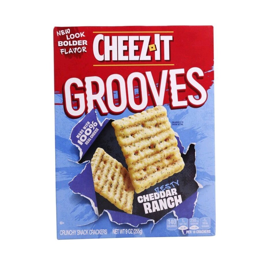 Cheez It Grooves Zesty Cheddar Ranch Crunchy Snack Crackers 255g Lazada Ph 0582