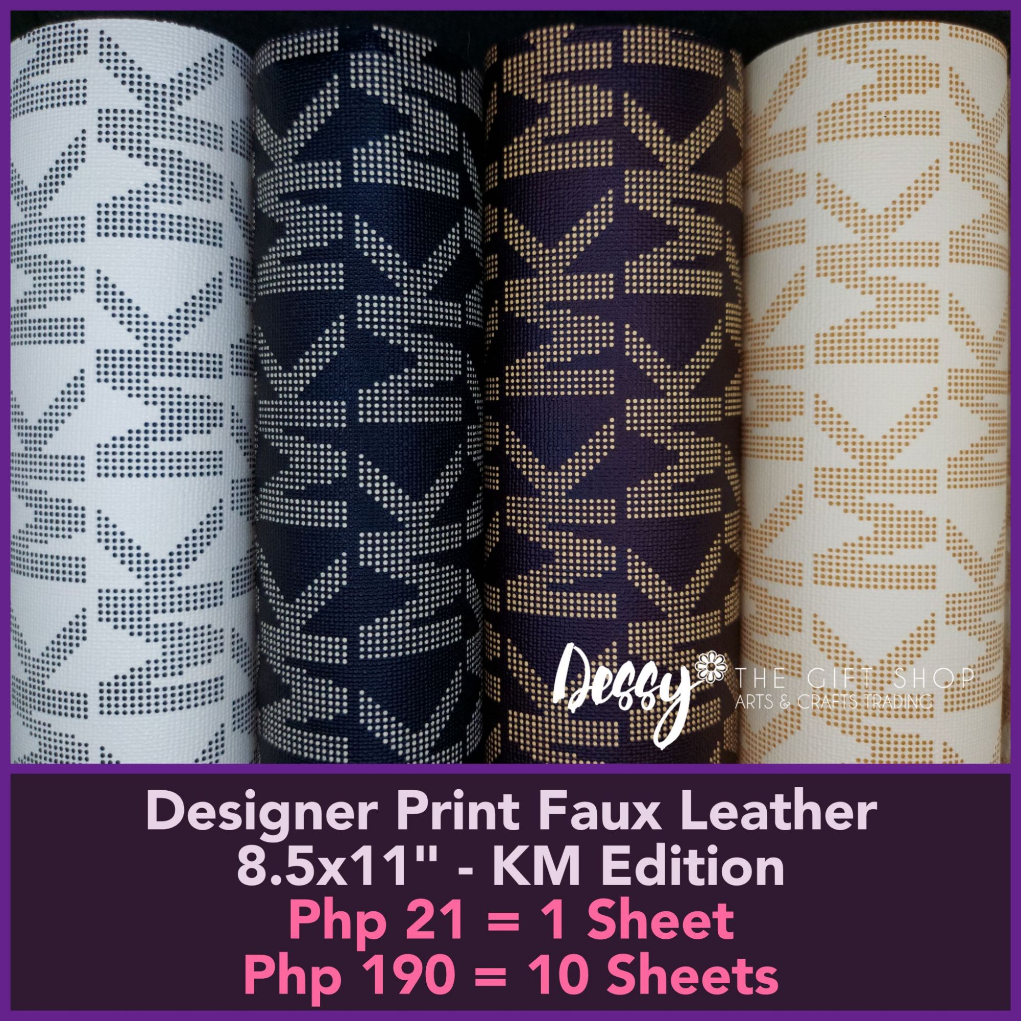 Yayamanin Designer Brand Faux Leather - 11x8.5- PVC Type (Short
