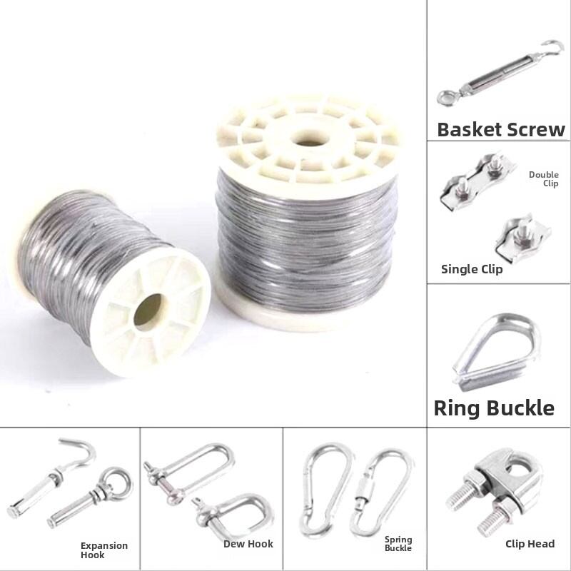Ultra-Thin Stainless Steel Wire Rope 316 Multi-Span Fishing Soft Wire Rope Durable Tensile Strength for Clothesline Accessories Presyo 523 Piso*Libreng Shipping