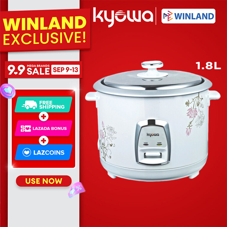 Kyowa 1.8L Rice Cooker, 10 Cups, 700 Watts KW-2007