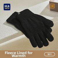 HLA | Touchscreen Knit Wool Gloves Men Warm Winter