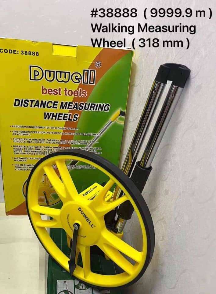 Distance Measuring Wheel Duwell Rangefinder Surveyor 0 9999 9m ft Distance Measuring Wheel Duwell Rangefinder Surveyor 0 9999 9m ft