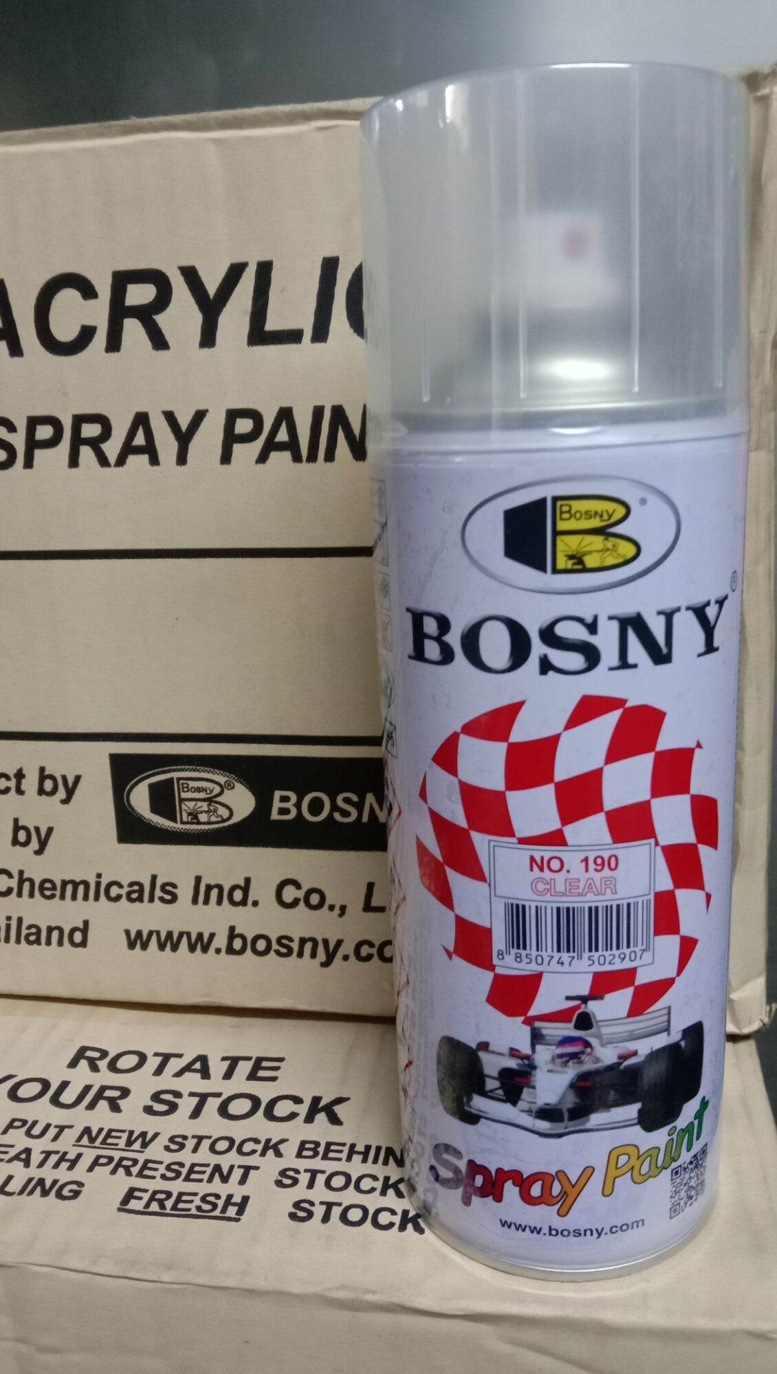 Bosny 68 Primer Grey and 190 Clear 100 Acrylic Paint Lazada PH