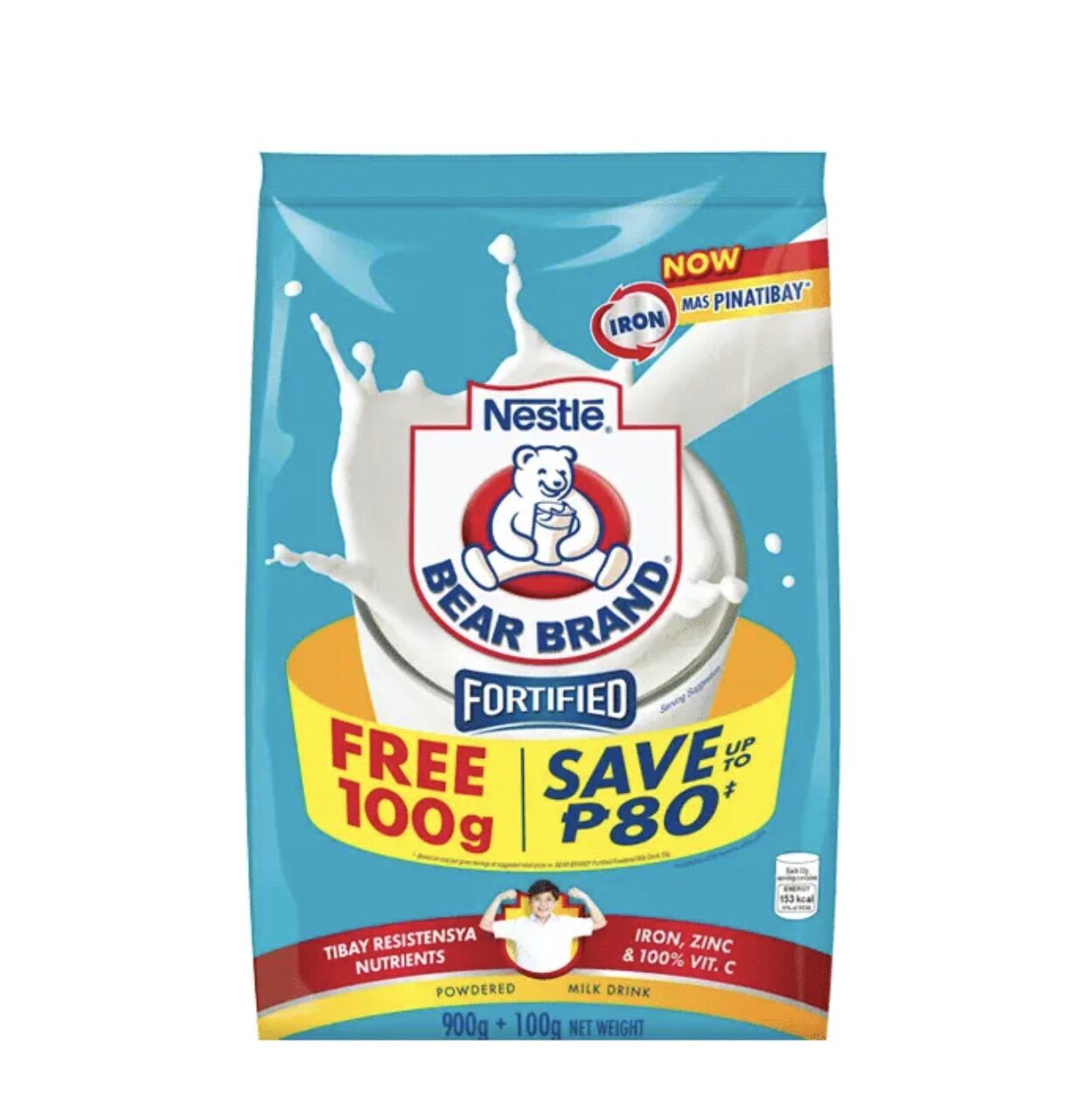 Bear brand fortified milk with iron 900g | Lazada PH