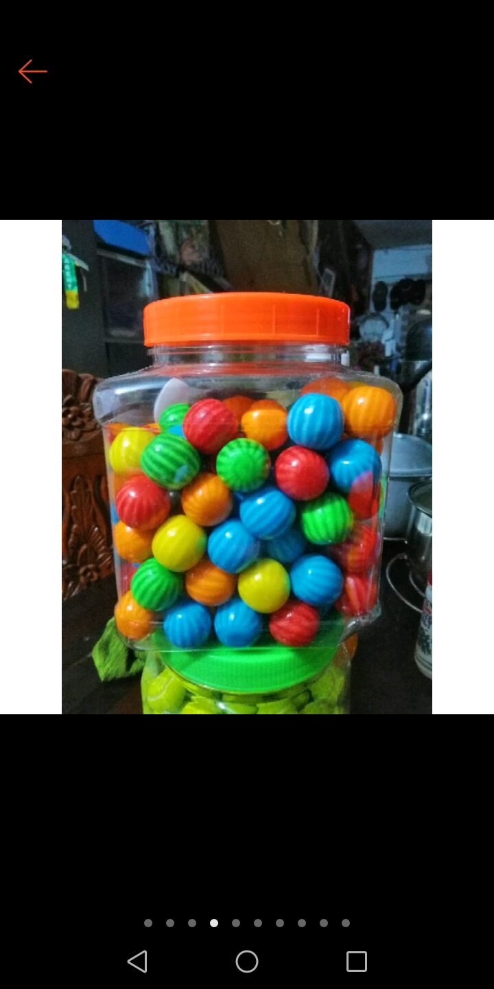bubble gum in a jar. 