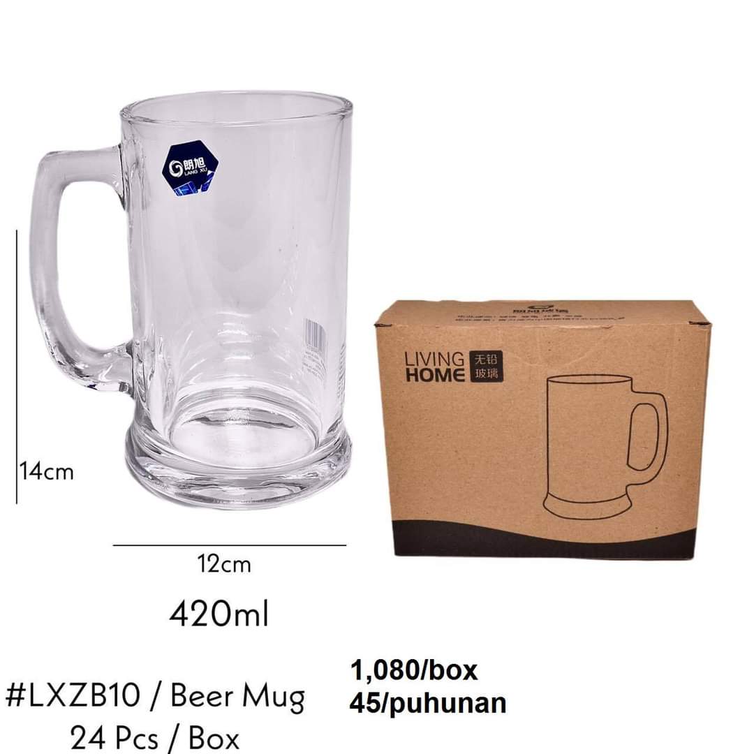 XU Clear Glass Sublimation Cups 16oz & 12oz Set Wine Tumbler