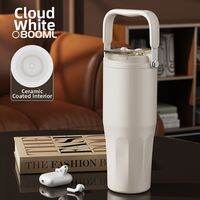 BIZE | Portable Ceramic Lined Insulated Cup