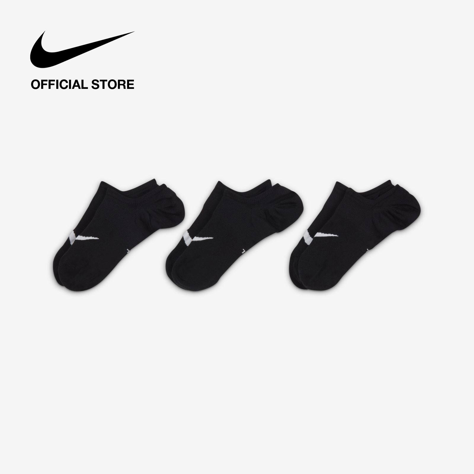 Tất Nike Womens Everyday Plus Lightweight Training Footie Socks (3 Pairs) - Black