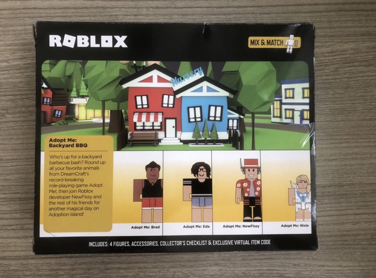 Roblox Celebrity Collection Adopt Me: Backyard BBQ Four Figure Pack  COMPLETE