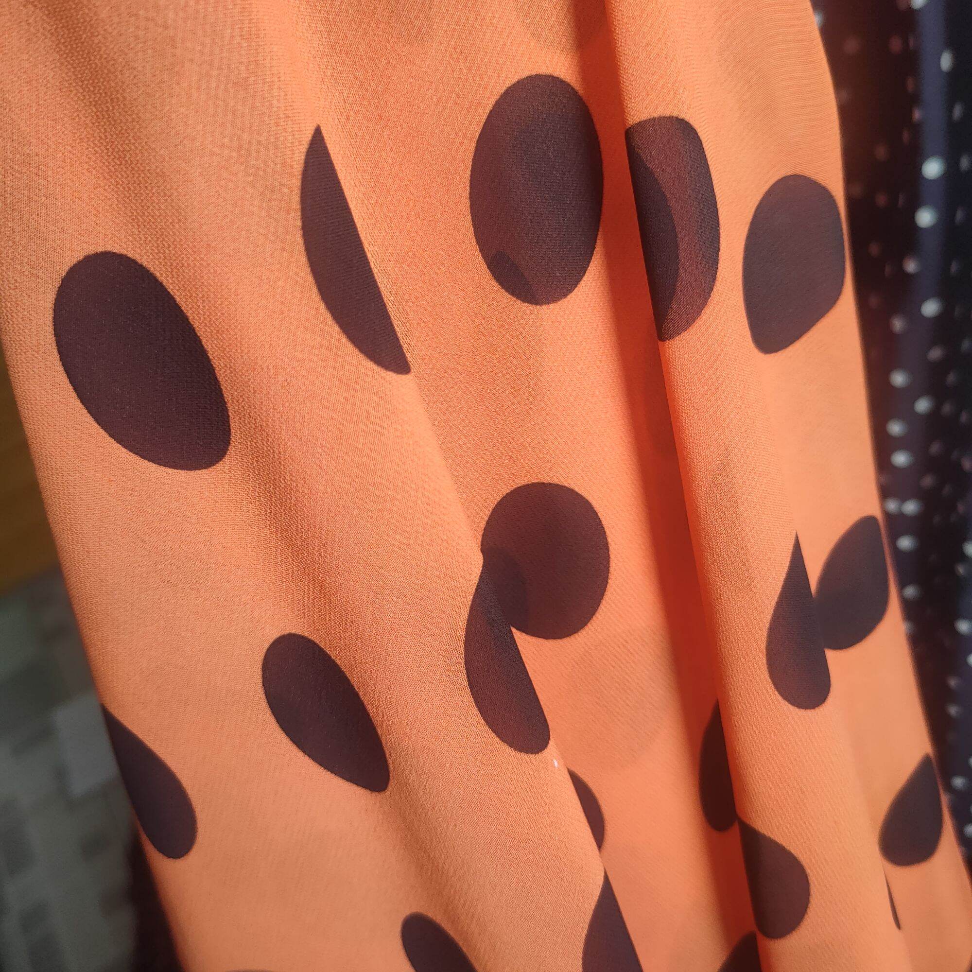 Polka Chiffon Fabric sold per yard