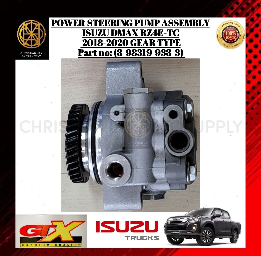 GTX POWER STEERING PUMP ASSEMBLY ISUZU DMAX RZ4ETC 20182020 GEAR TYPE