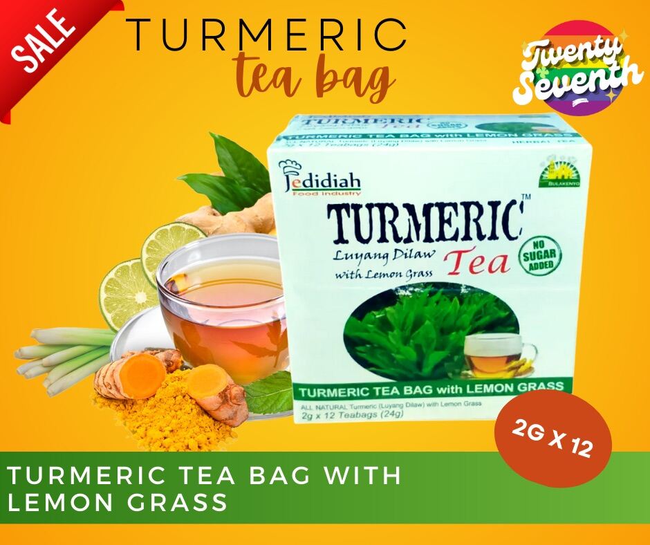 Jedidiah Turmeric Tea Bag 2g x 12 Lazada PH