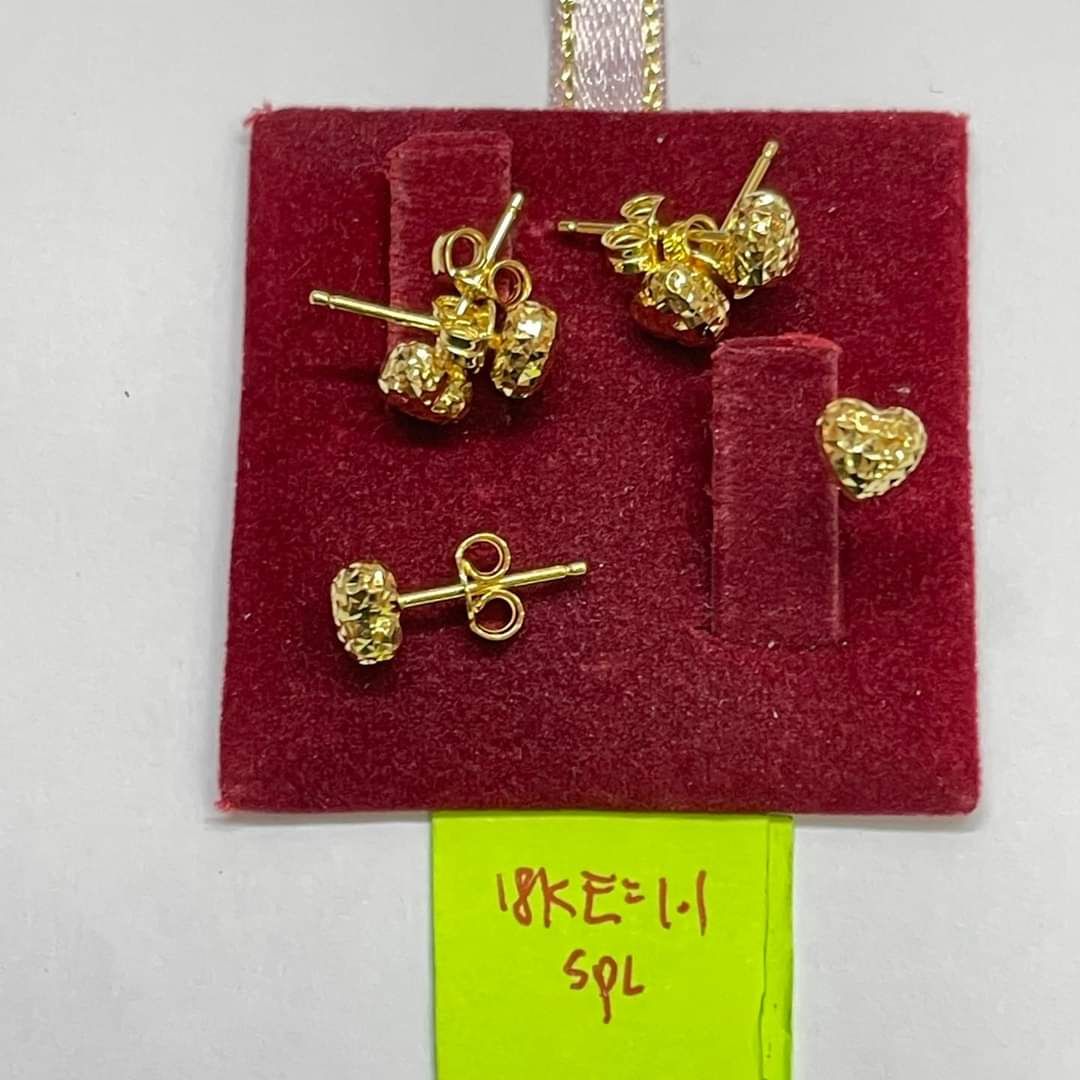 18k/750 Saudi Gold Earrings | Lazada PH