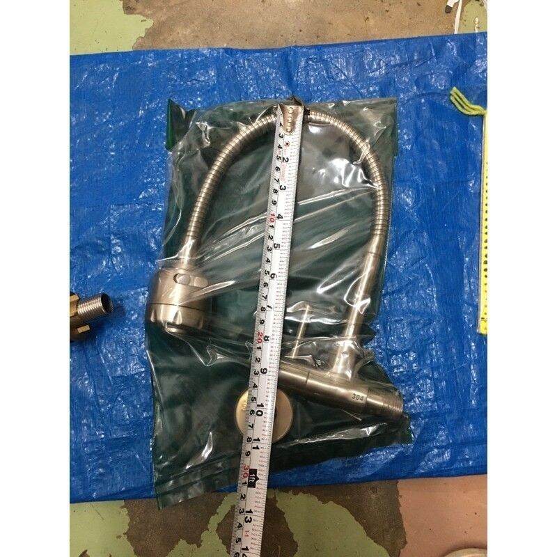 high quality stainless 304 flexible goose neck faucet for cold& hot