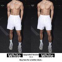 YOULIN | White Quick-Dry Sports Shorts for Men