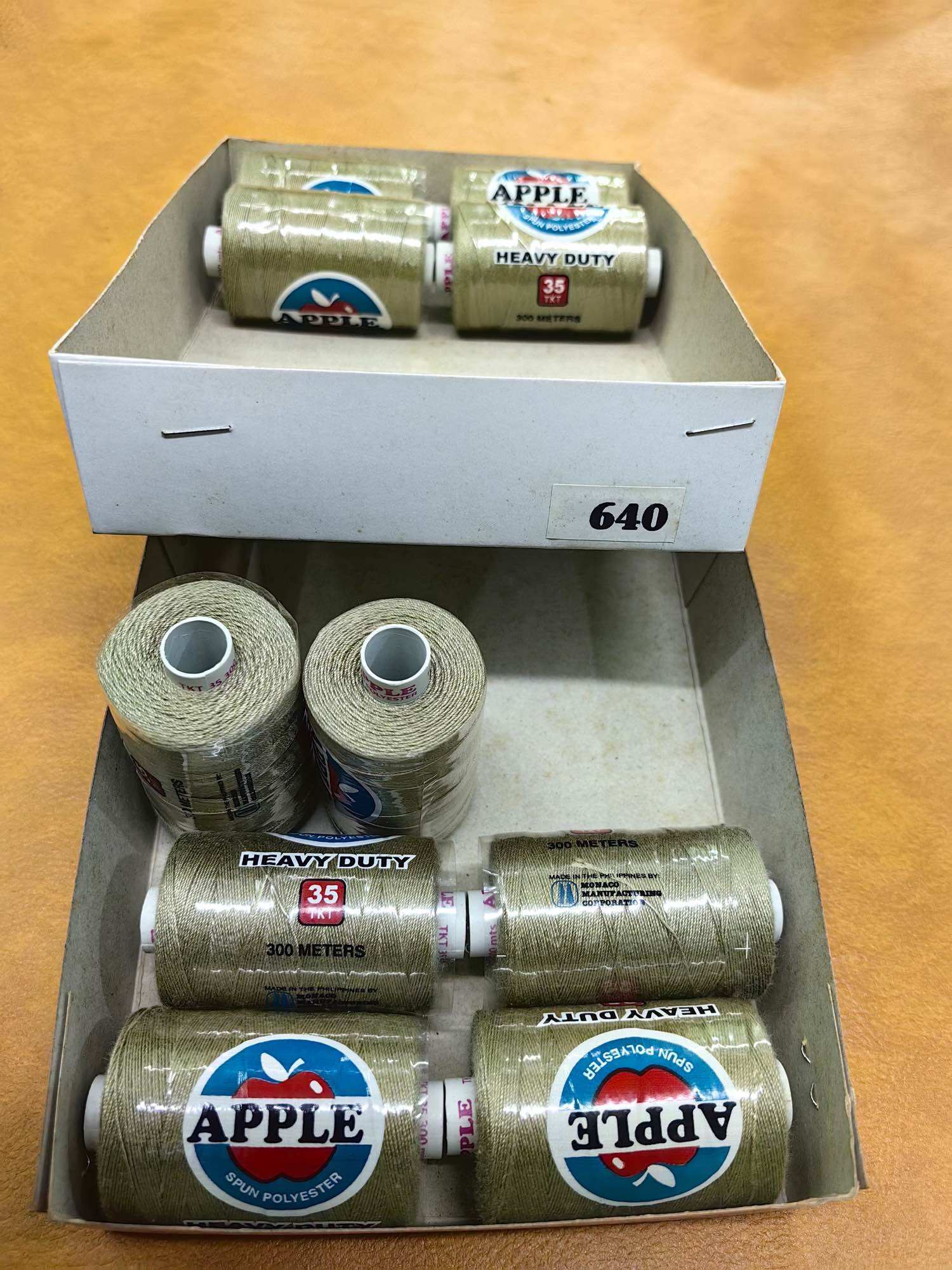 Apple Sewing Thread Sinulid heavy duty for upholstery 300 meters black ...