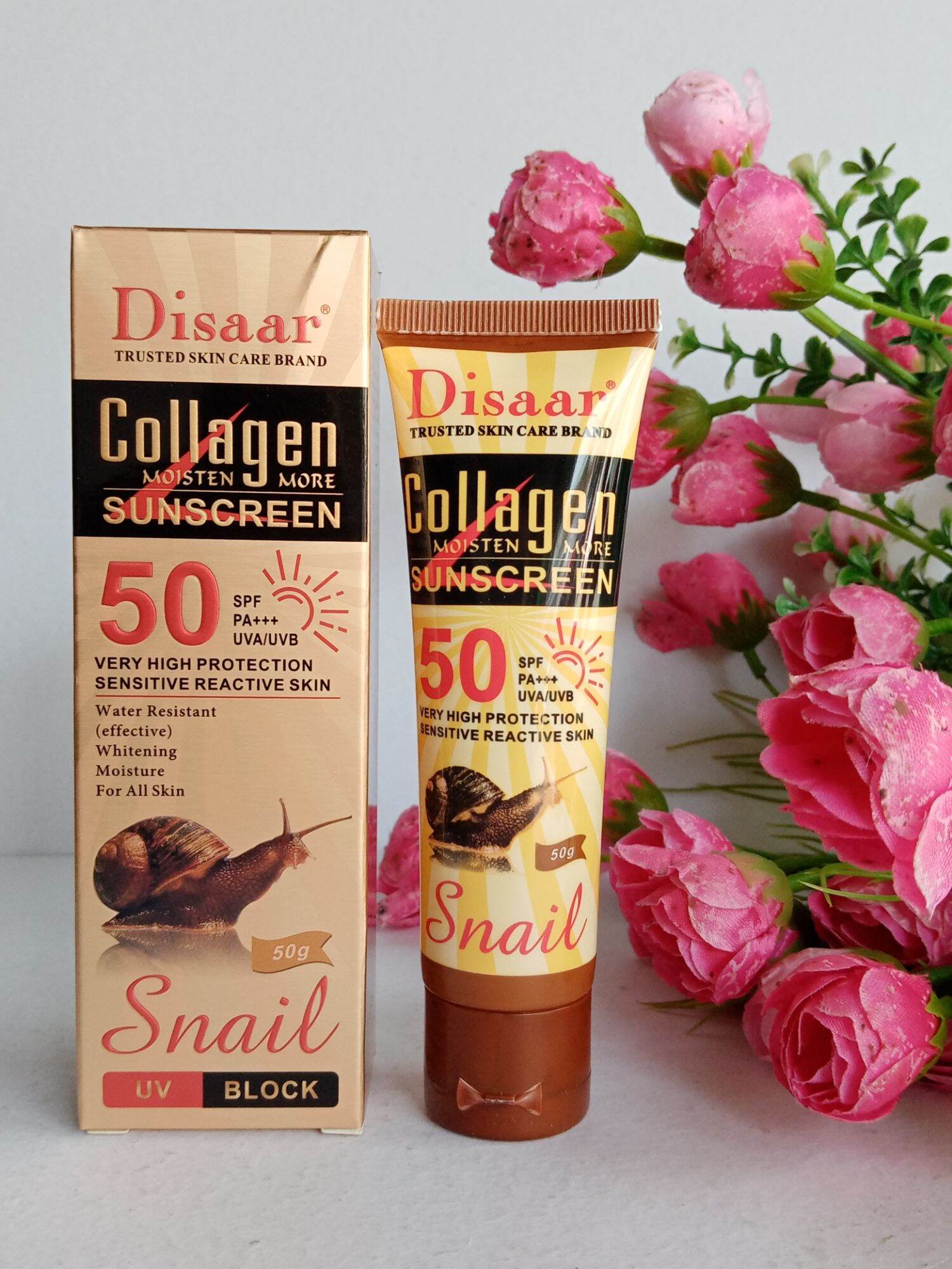 disaar snail collagen sunscreen